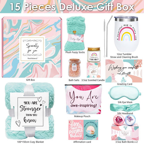 15 Pc Deluxe Spa Gift Set Relaxation Self Care Get Well Gift Box New